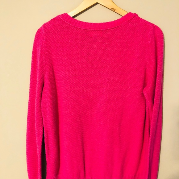 Old Navy Pink Knit Sweater Size Large - Picture 2 of 3